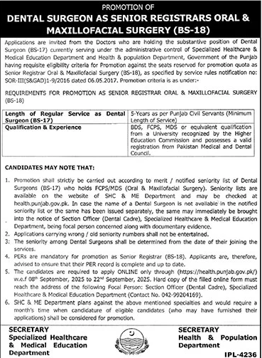 Jobs in Health & Population Department